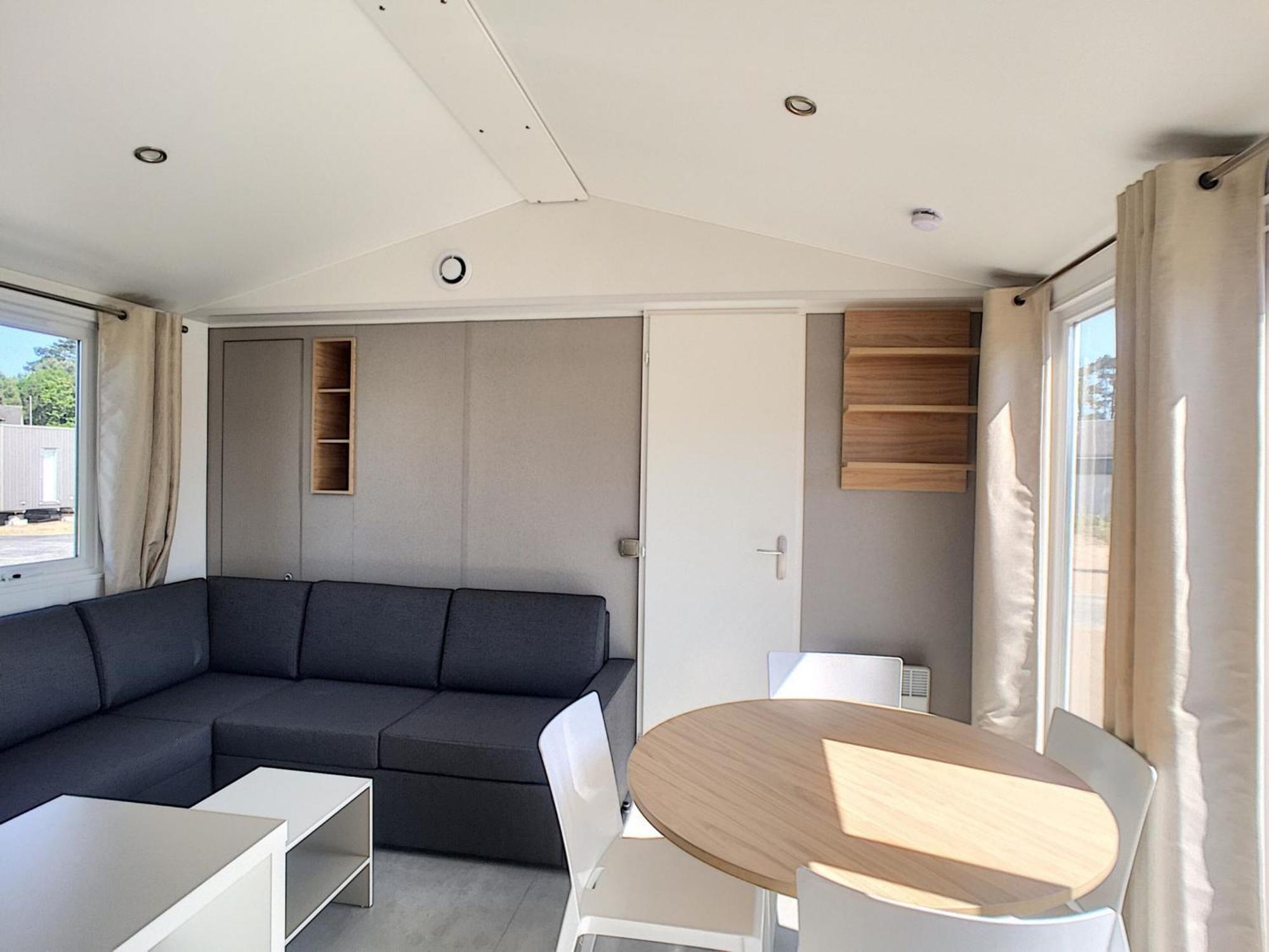 Mobil-Home Confort 4 Pers, 2 Ch, Piscine Chauffee, 200M Plage, Parking, Wifi Gratuit, Animaux Ok - Fr-1-361A-32 Jullouville-les-Pins Exteriör bild